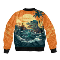 Everglades Alligator Alcatraz Vintage Bomber Jacket - Wonder Print Shop