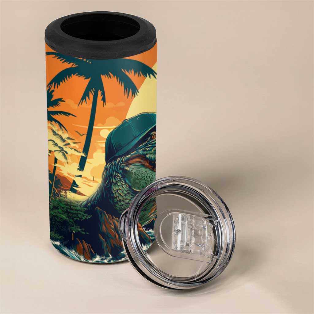 Everglades Alligator Alcatraz Vintage 4 in 1 Can Cooler Tumbler - Wonder Print Shop