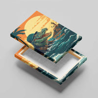 Everglades Alligator Alcatraz Vintage Canvas Wall Art - Wonder Print Shop