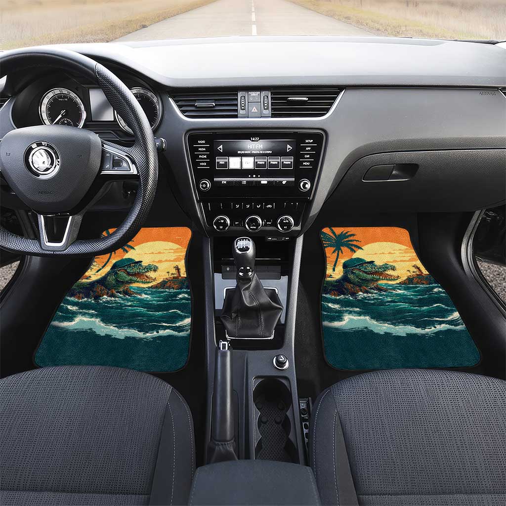 Everglades Alligator Alcatraz Vintage Car Mats - Wonder Print Shop