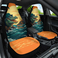 Everglades Alligator Alcatraz Vintage Car Seat Cover - Wonder Print Shop