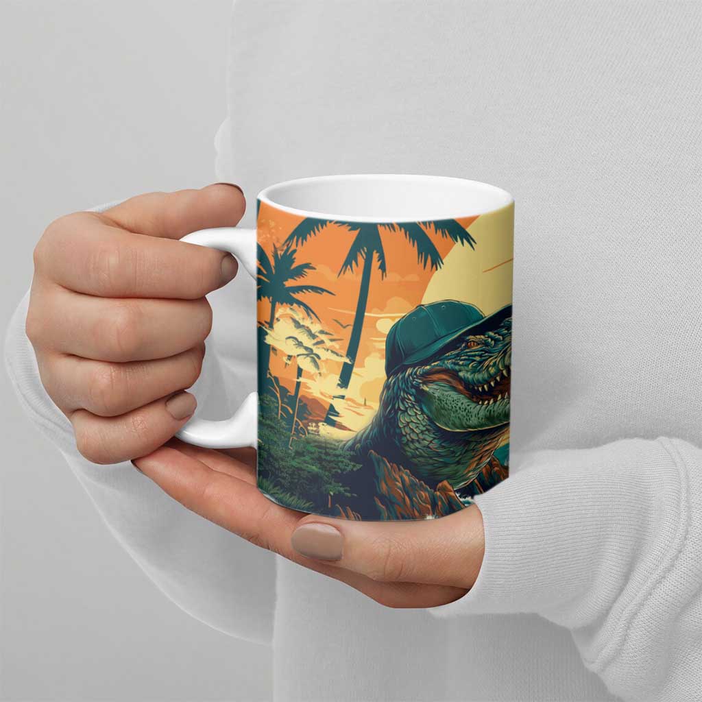 Everglades Alligator Alcatraz Vintage Ceramic Mug - Wonder Print Shop