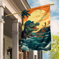 Everglades Alligator Alcatraz Vintage Garden Flag - Wonder Print Shop