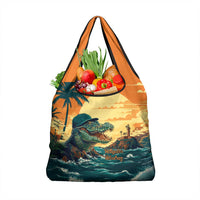 Everglades Alligator Alcatraz Vintage Grocery Bag - Wonder Print Shop
