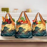 Everglades Alligator Alcatraz Vintage Grocery Bag - Wonder Print Shop