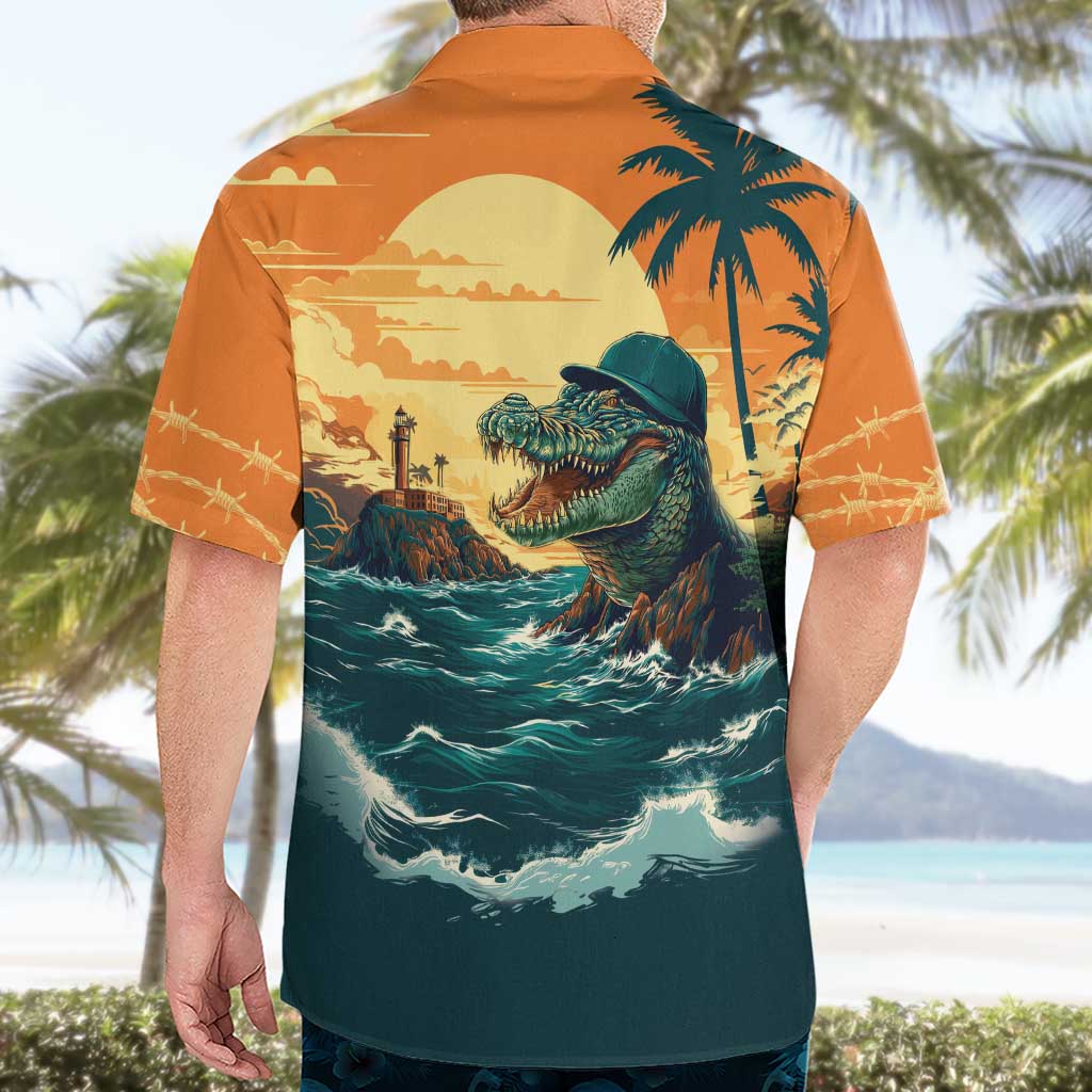 Everglades Alligator Alcatraz Vintage Hawaiian Shirt - Wonder Print Shop