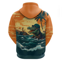 Everglades Alligator Alcatraz Vintage Hoodie - Wonder Print Shop