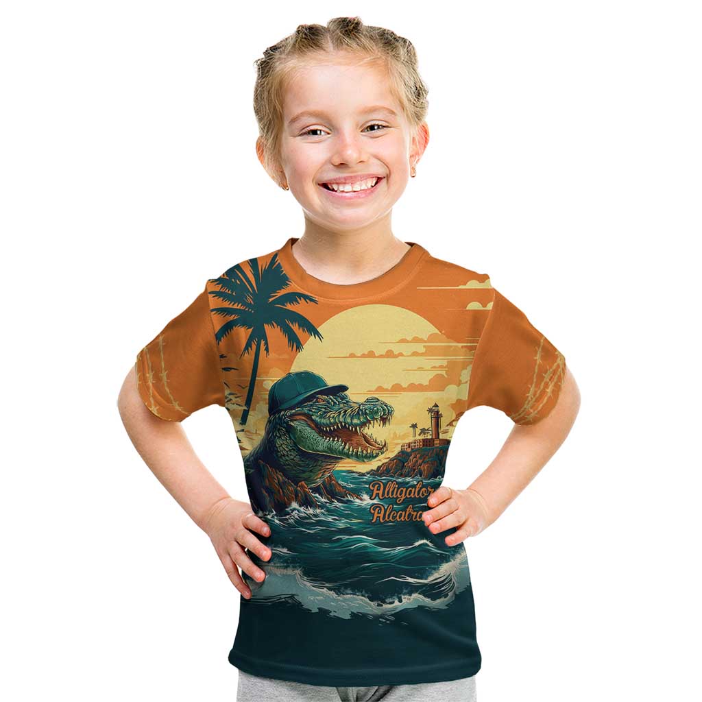 Everglades Alligator Alcatraz Vintage Kid T Shirt - Wonder Print Shop