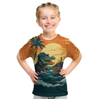 Everglades Alligator Alcatraz Vintage Kid T Shirt - Wonder Print Shop