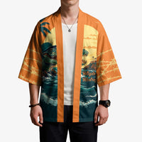 Everglades Alligator Alcatraz Vintage Kimono - Wonder Print Shop