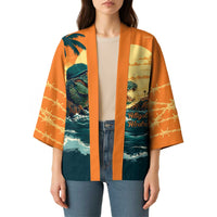 Everglades Alligator Alcatraz Vintage Kimono - Wonder Print Shop