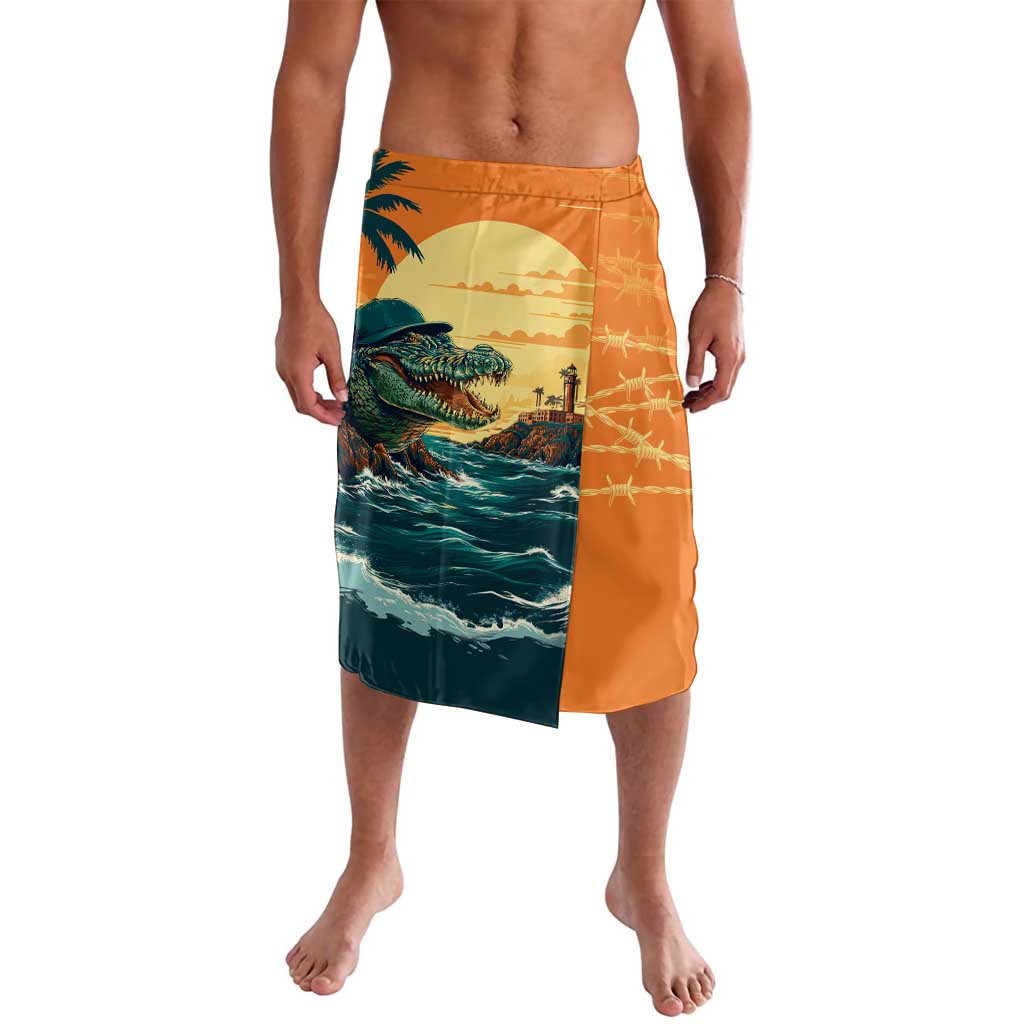 Everglades Alligator Alcatraz Vintage Lavalava - Wonder Print Shop