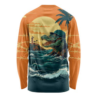 Everglades Alligator Alcatraz Vintage Long Sleeve Shirt - Wonder Print Shop