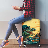 Everglades Alligator Alcatraz Vintage Luggage Cover - Wonder Print Shop