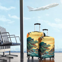 Everglades Alligator Alcatraz Vintage Luggage Cover - Wonder Print Shop