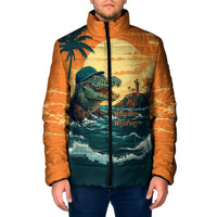 Everglades Alligator Alcatraz Vintage Padded Jacket - Wonder Print Shop