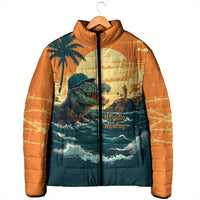 Everglades Alligator Alcatraz Vintage Padded Jacket - Wonder Print Shop