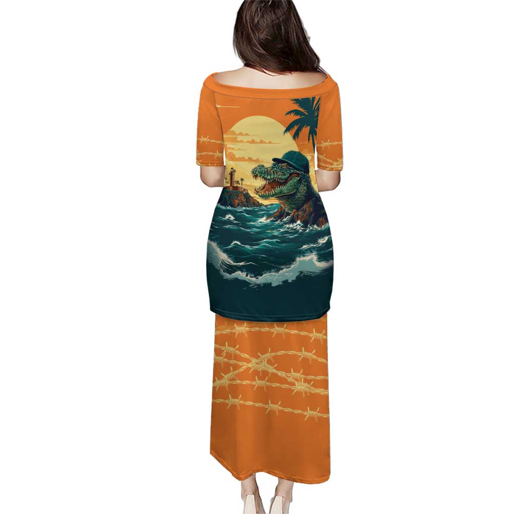 Everglades Alligator Alcatraz Vintage Puletasi - Wonder Print Shop