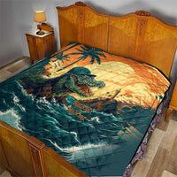 Everglades Alligator Alcatraz Vintage Quilt - Wonder Print Shop