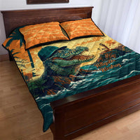 Everglades Alligator Alcatraz Vintage Quilt Bed Set - Wonder Print Shop