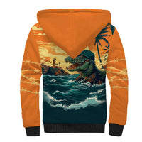 Everglades Alligator Alcatraz Vintage Sherpa Hoodie - Wonder Print Shop