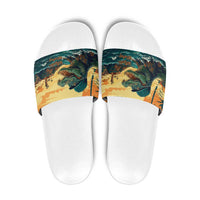 Everglades Alligator Alcatraz Vintage Slide Sandals - Wonder Print Shop