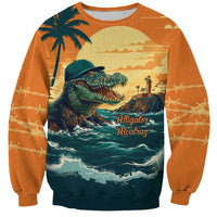 Everglades Alligator Alcatraz Vintage Sweatshirt - Wonder Print Shop