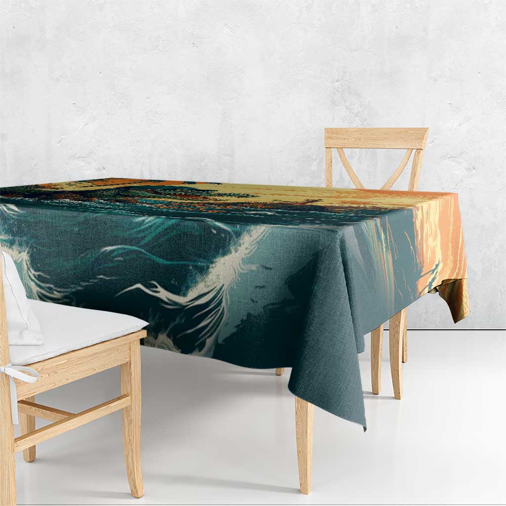 Everglades Alligator Alcatraz Vintage Tablecloth - Wonder Print Shop