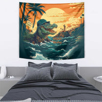 Everglades Alligator Alcatraz Vintage Tapestry - Wonder Print Shop