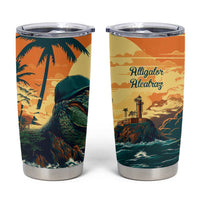Everglades Alligator Alcatraz Vintage Tumbler Cup - Wonder Print Shop