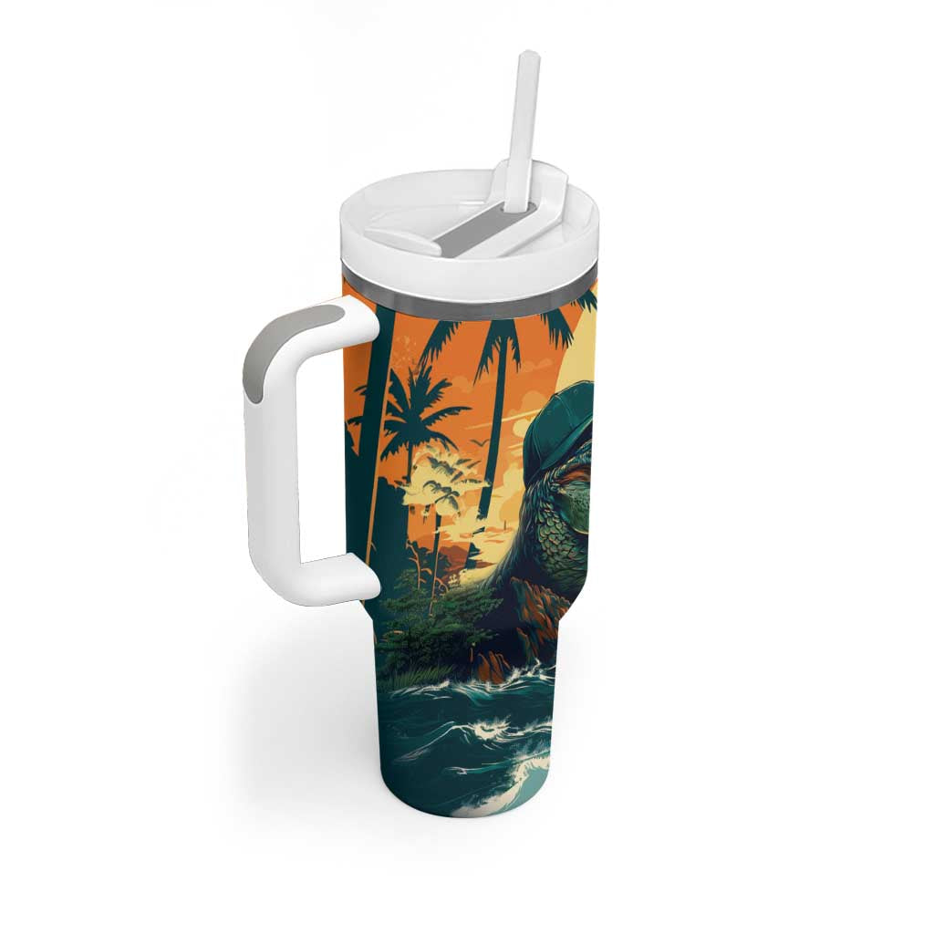 Everglades Alligator Alcatraz Vintage Tumbler With Handle - Wonder Print Shop