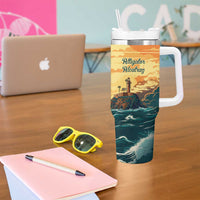 Everglades Alligator Alcatraz Vintage Tumbler With Handle - Wonder Print Shop