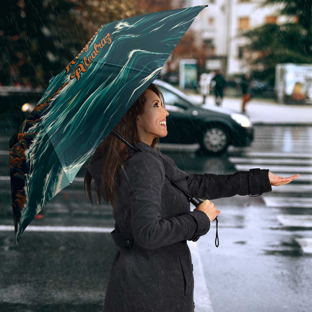 Everglades Alligator Alcatraz Vintage Umbrella - Wonder Print Shop