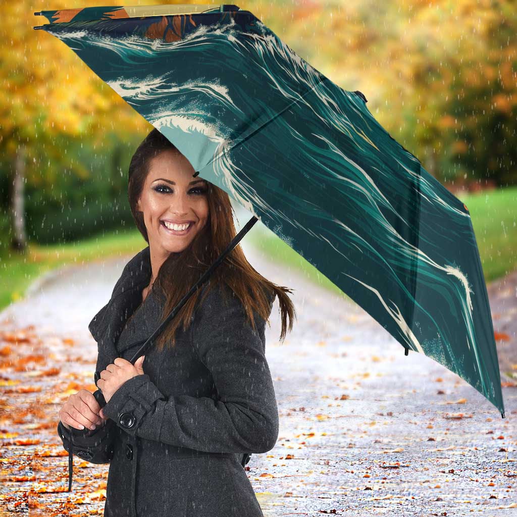 Everglades Alligator Alcatraz Vintage Umbrella - Wonder Print Shop