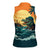 Everglades Alligator Alcatraz Vintage Women Sleeveless Polo Shirt - Wonder Print Shop