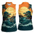 Everglades Alligator Alcatraz Vintage Women Sleeveless Polo Shirt - Wonder Print Shop