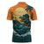 Everglades Alligator Alcatraz Vintage Zipper Polo Shirt - Wonder Print Shop