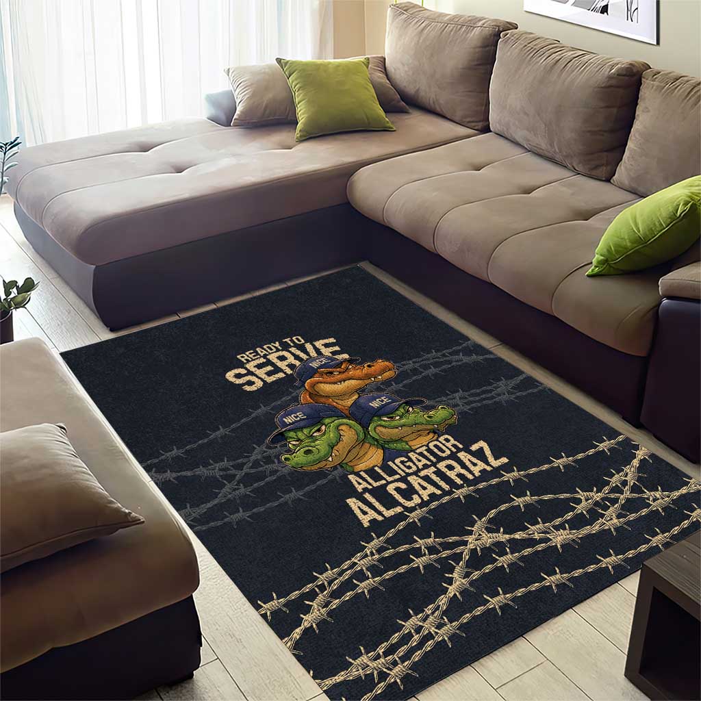 Ready To Serve Alligator Alcatraz Area Rug - Wonder Print Shop