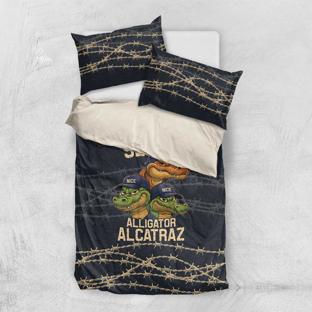 Ready To Serve Alligator Alcatraz Bedding Set - Wonder Print Shop