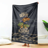 Ready To Serve Alligator Alcatraz Blanket - Wonder Print Shop