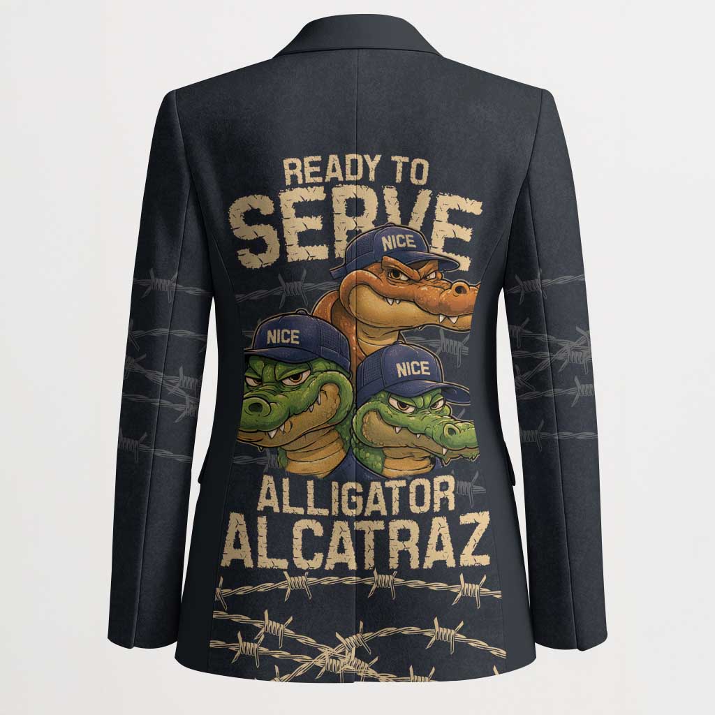 Ready To Serve Alligator Alcatraz Blazer - Wonder Print Shop