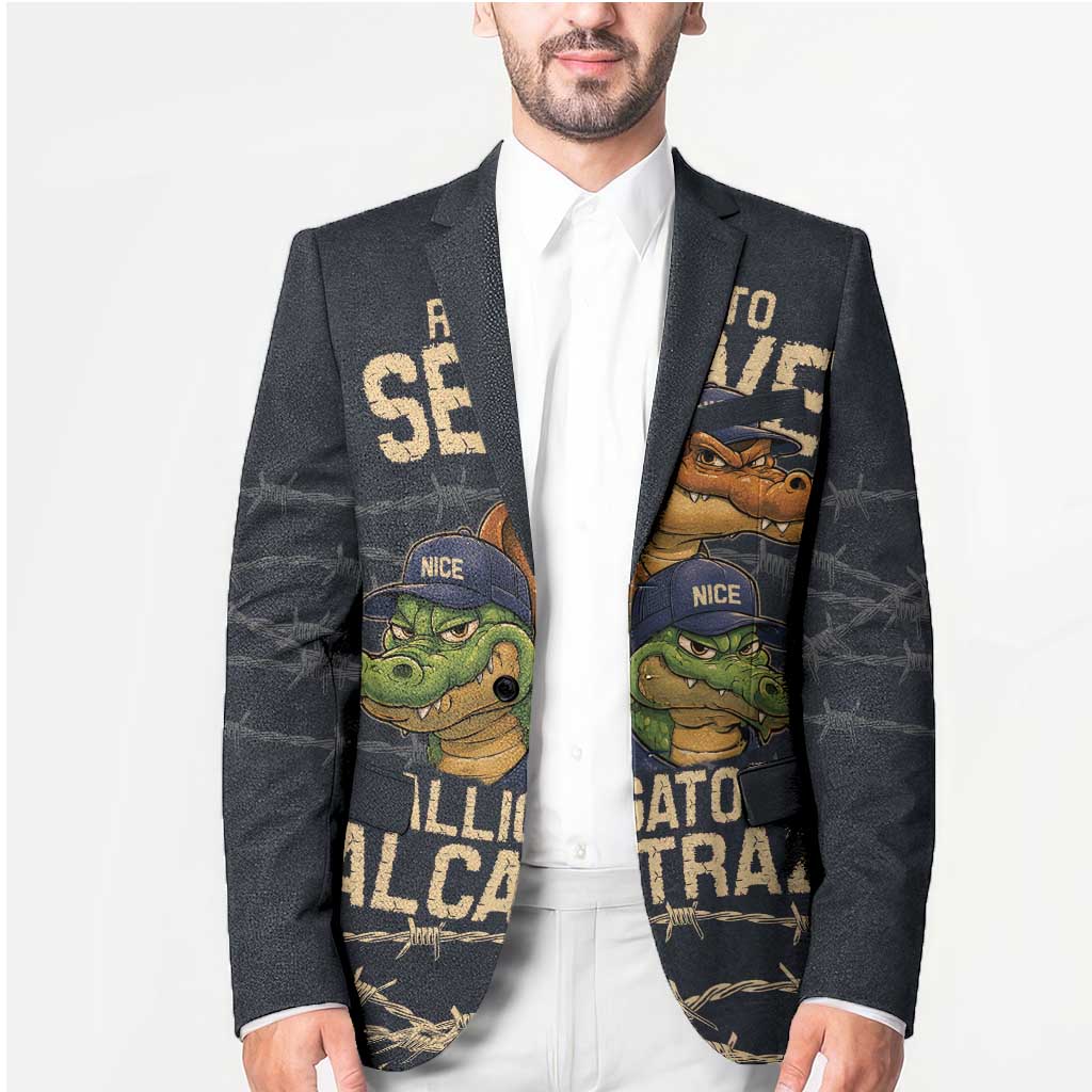Ready To Serve Alligator Alcatraz Blazer - Wonder Print Shop