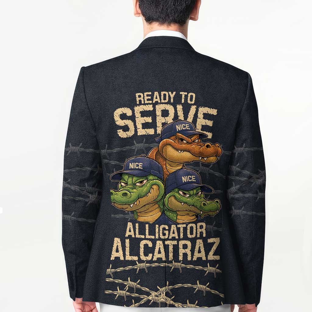 Ready To Serve Alligator Alcatraz Blazer - Wonder Print Shop