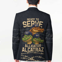 Ready To Serve Alligator Alcatraz Blazer - Wonder Print Shop