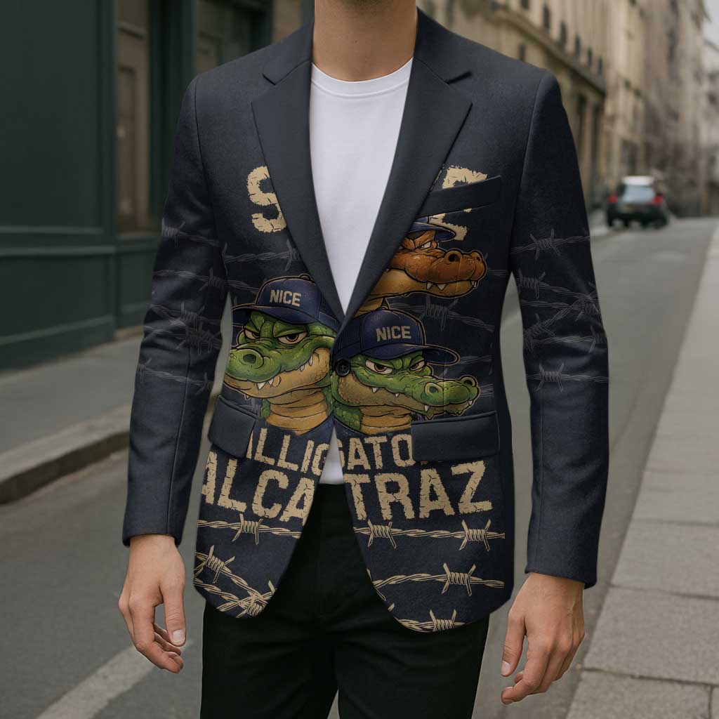 Ready To Serve Alligator Alcatraz Blazer - Wonder Print Shop
