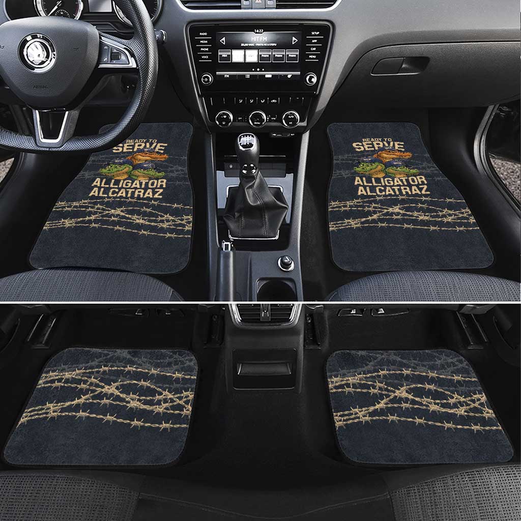 Ready To Serve Alligator Alcatraz Car Mats - Wonder Print Shop