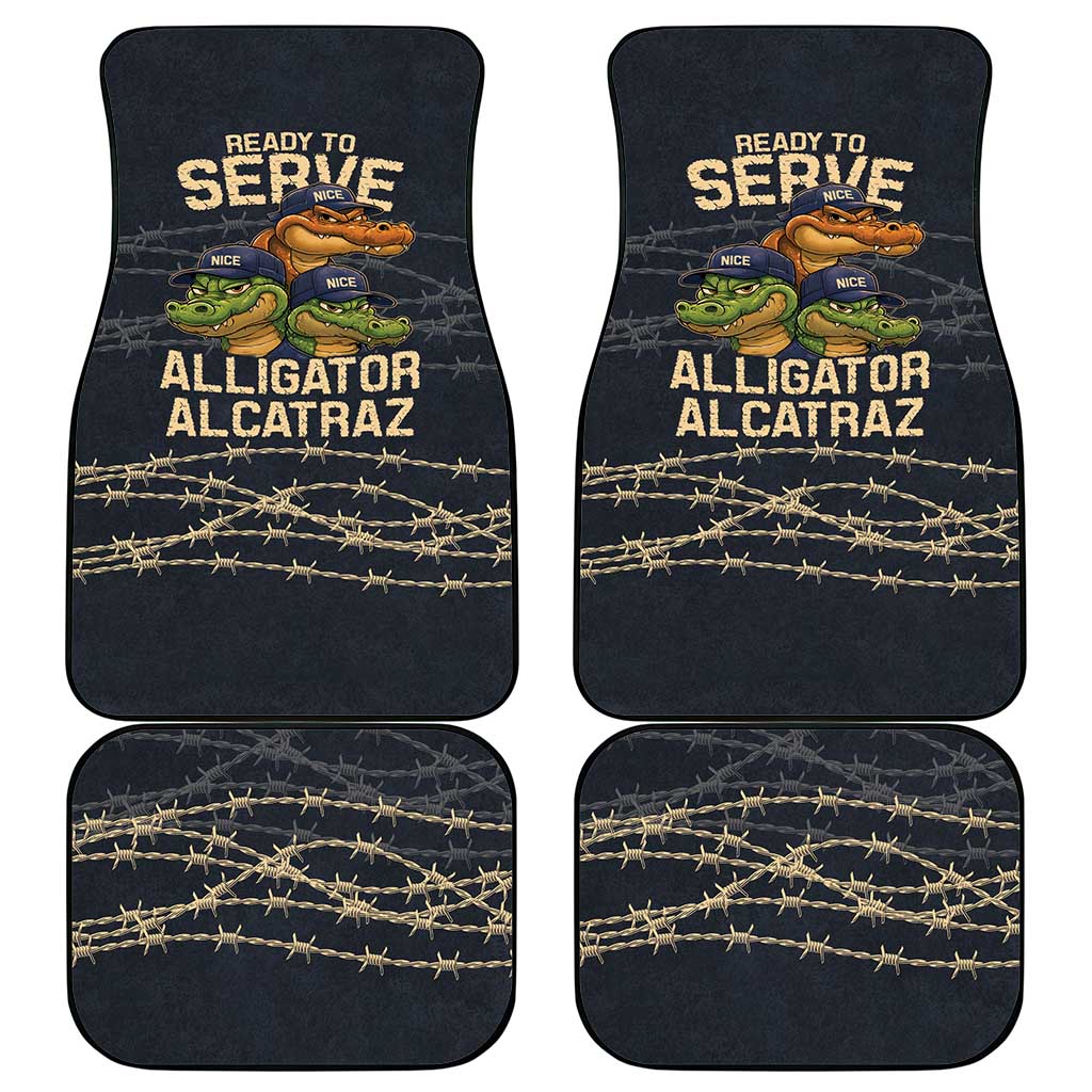 Ready To Serve Alligator Alcatraz Car Mats - Wonder Print Shop