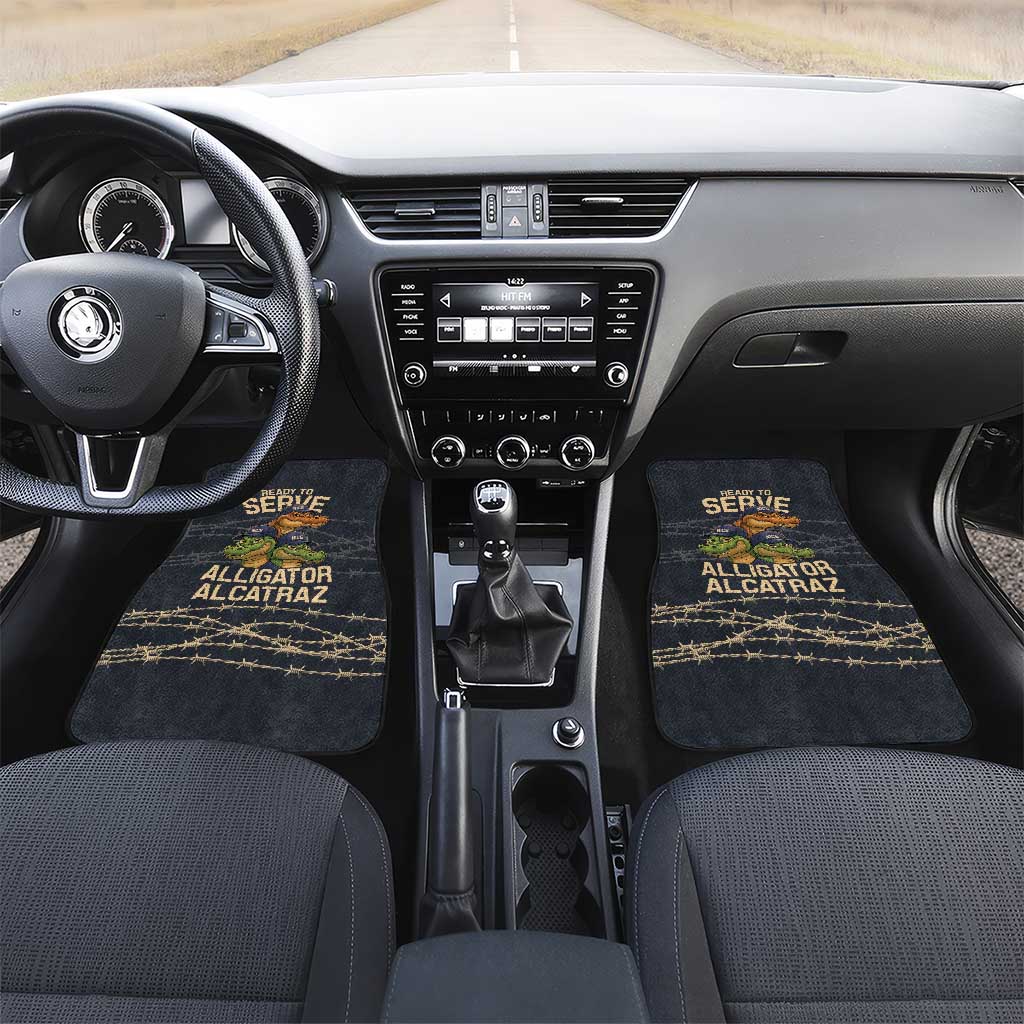 Ready To Serve Alligator Alcatraz Car Mats - Wonder Print Shop