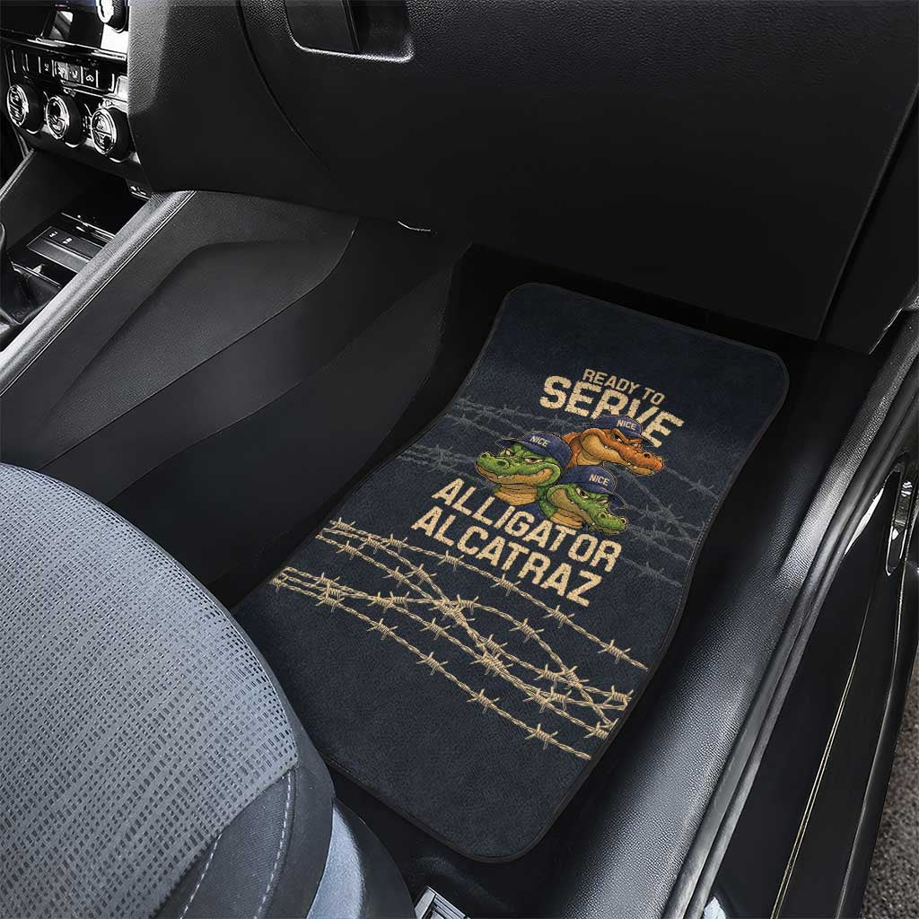 Ready To Serve Alligator Alcatraz Car Mats - Wonder Print Shop