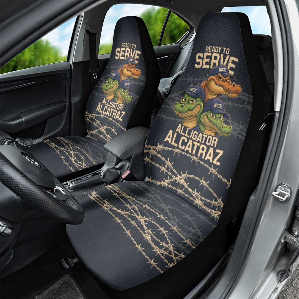 Ready To Serve Alligator Alcatraz Car Seat Cover - Wonder Print Shop